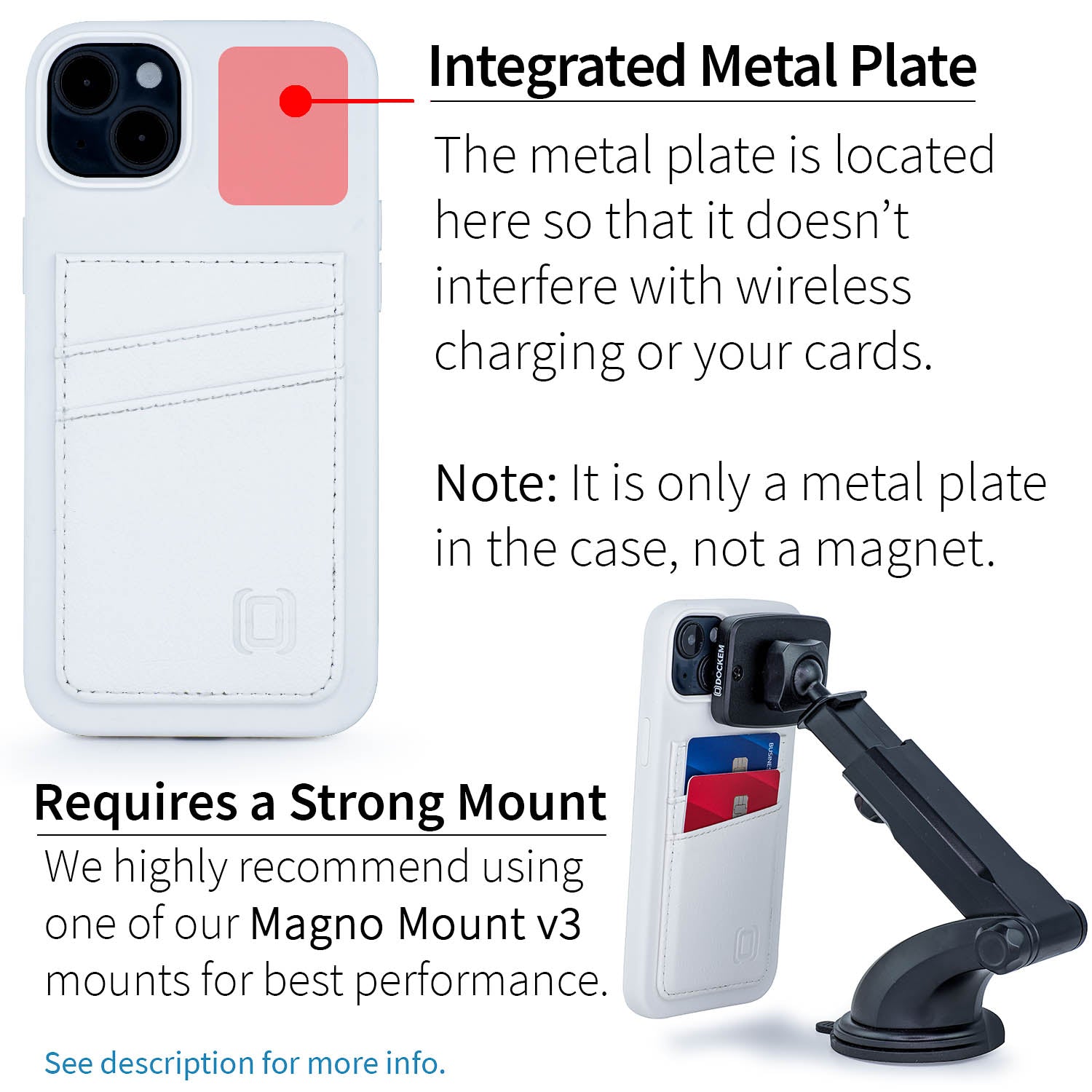 iPhone 14 Plus Silicone M2L Card Case [White]