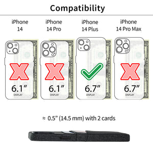 iPhone 14 Plus Luxe M2 Card Case [Black]