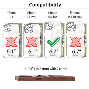 iPhone 14 Plus Exec M2 Card Case [Brown]