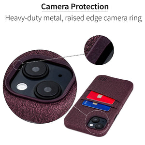 iPhone 14 Plus Luxe M2 Card Case [Burgundy]