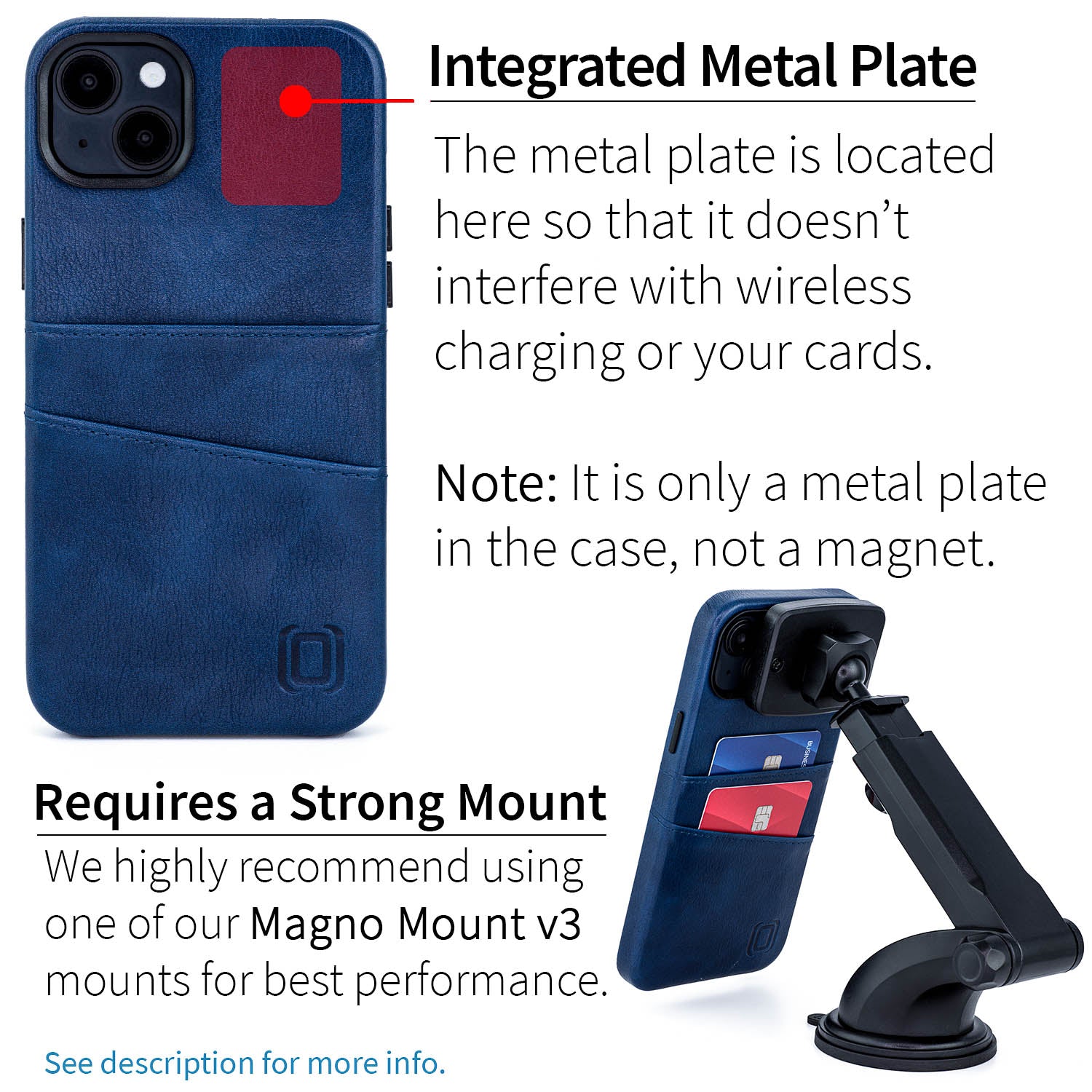 iPhone 14 Plus Exec M2 Card Case [Navy]