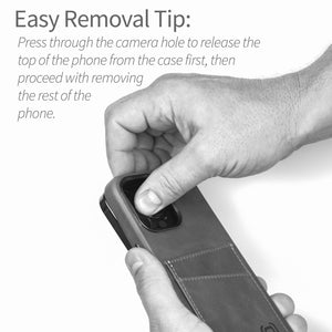 iPhone 16 Genuine Leather M2GL Card Case [Black]