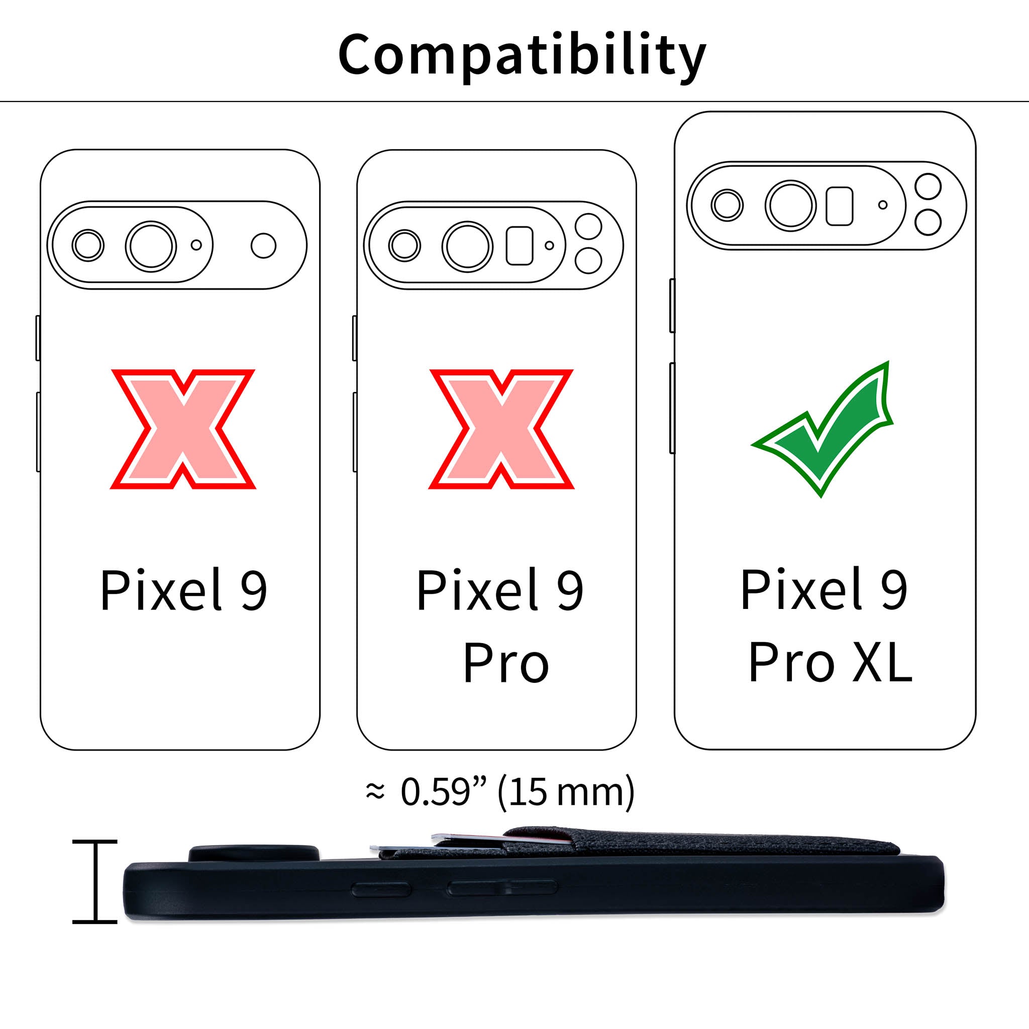 Pixel 9 Pro XL Luxe M2T Card Case [Black]