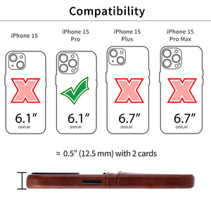 iPhone 15 Pro Exec M2 Card Case [Brown]