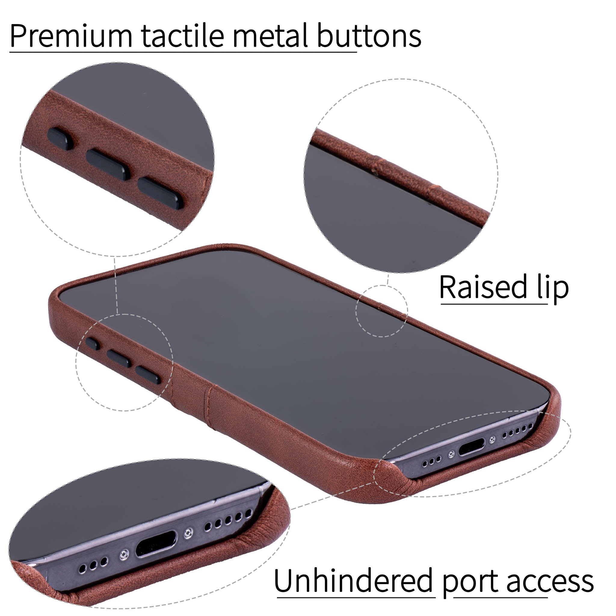 iPhone 15 Pro Exec M2 Card Case [Brown]
