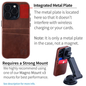 iPhone 15 Pro Exec M2 Card Case [Brown]