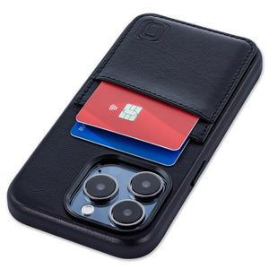 iPhone 15 Pro Genuine Leather M2GL Card Case [Black]