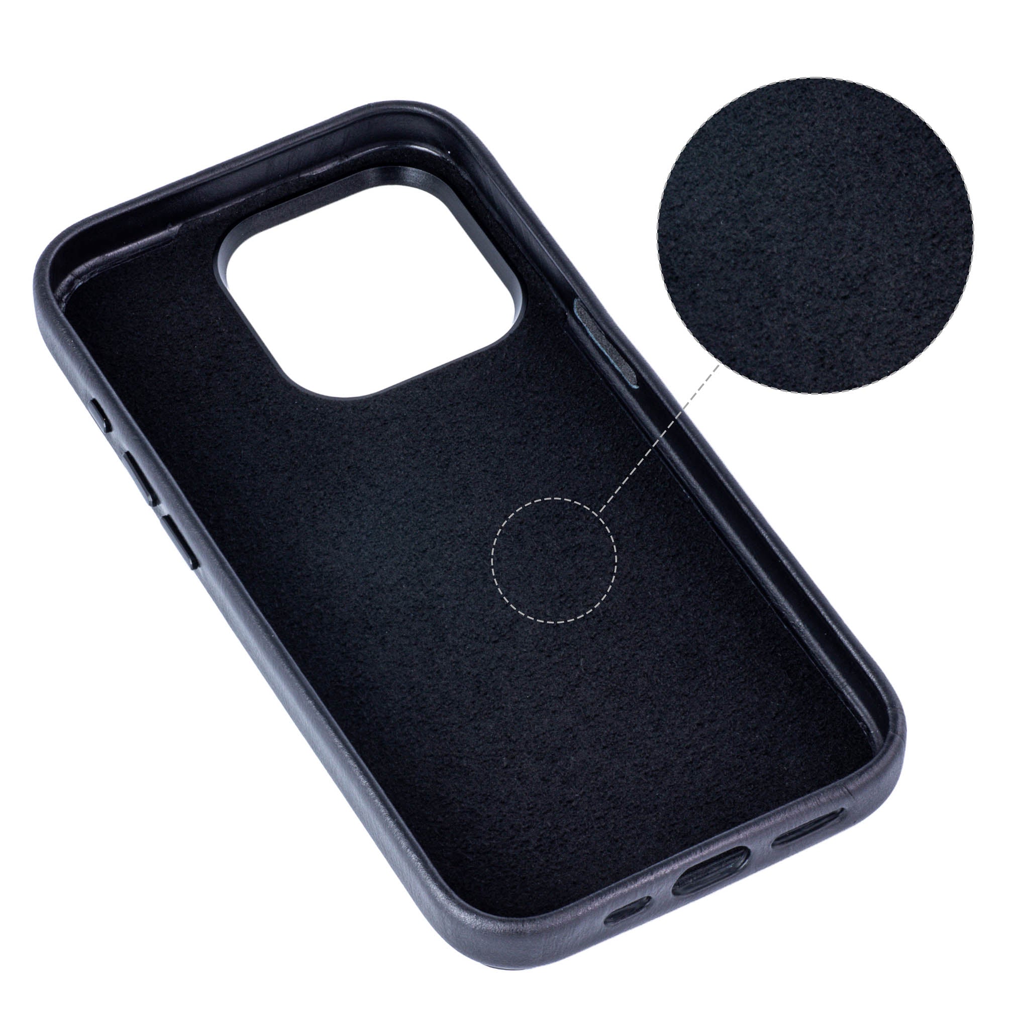 iPhone 15 Pro Genuine Leather M2GL Card Case [Black]