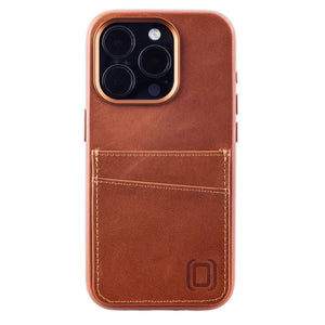 iPhone 15 Pro Genuine Leather M2GL Card Case [Light Brown]
