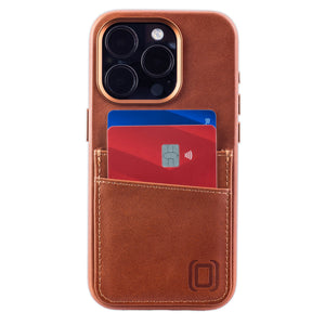 iPhone 15 Pro Genuine Leather M2GL Card Case [Light Brown]