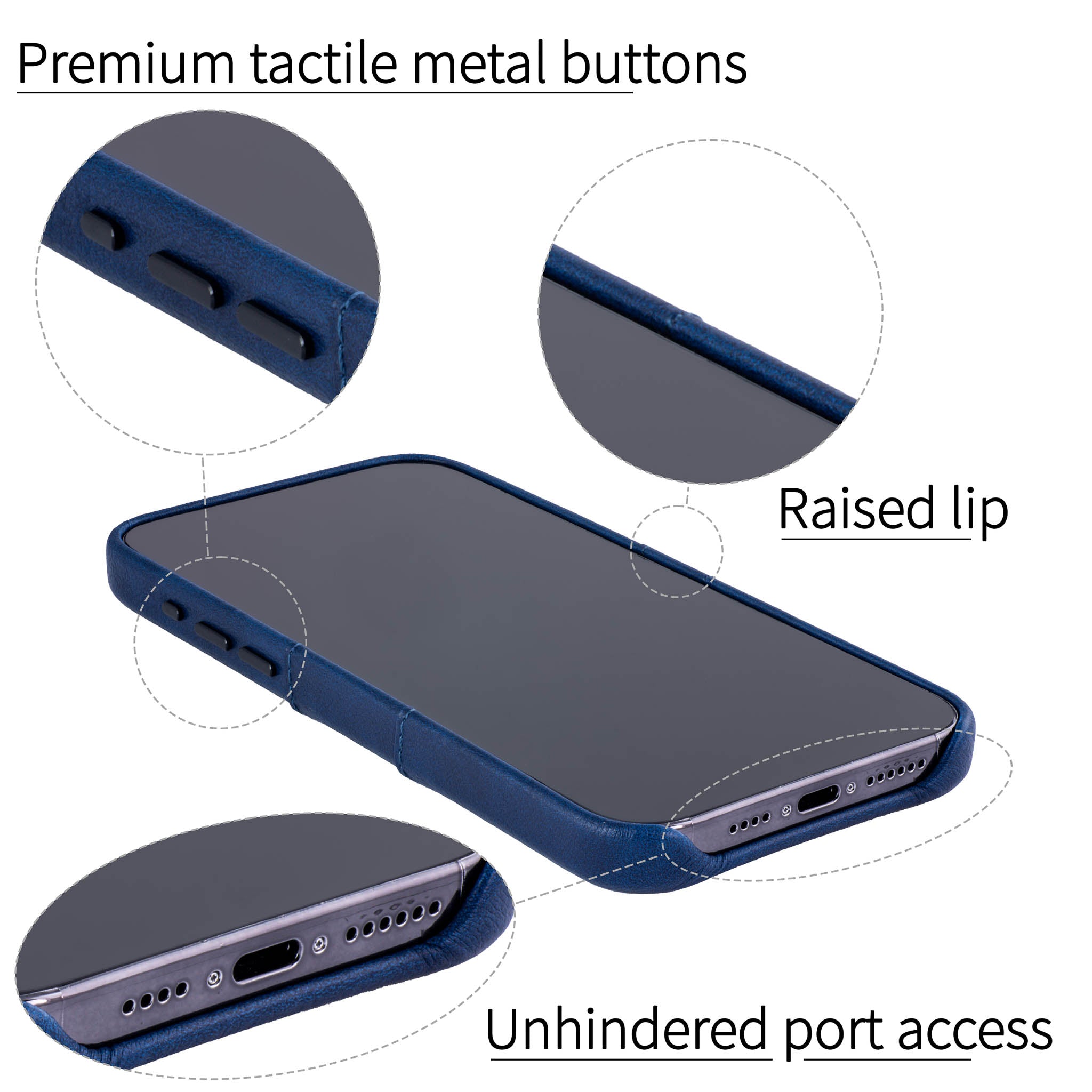 iPhone 15 Pro Exec M2 Card Case [Navy]