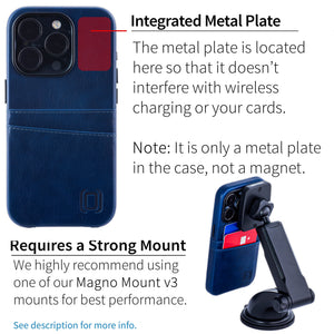 iPhone 15 Pro Exec M2 Card Case [Navy]