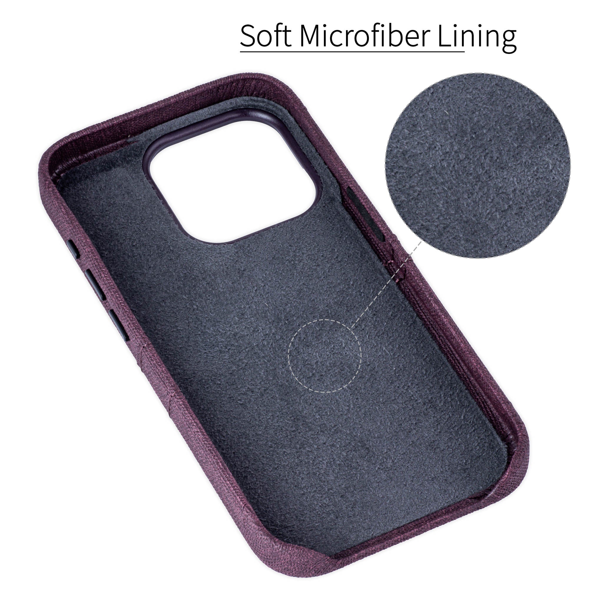 iPhone 15 Pro Luxe M2 Card Case [Burgundy]