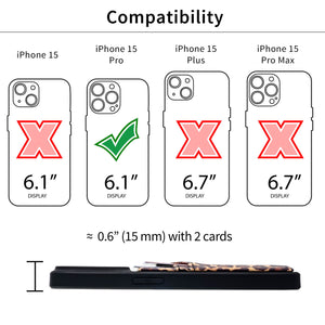 iPhone 15 Pro N2R Recycled Card Case [Leopard]