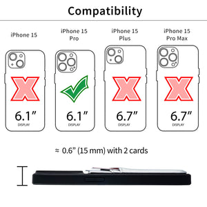 iPhone 15 Pro N2R Recycled Card Case [Silver]
