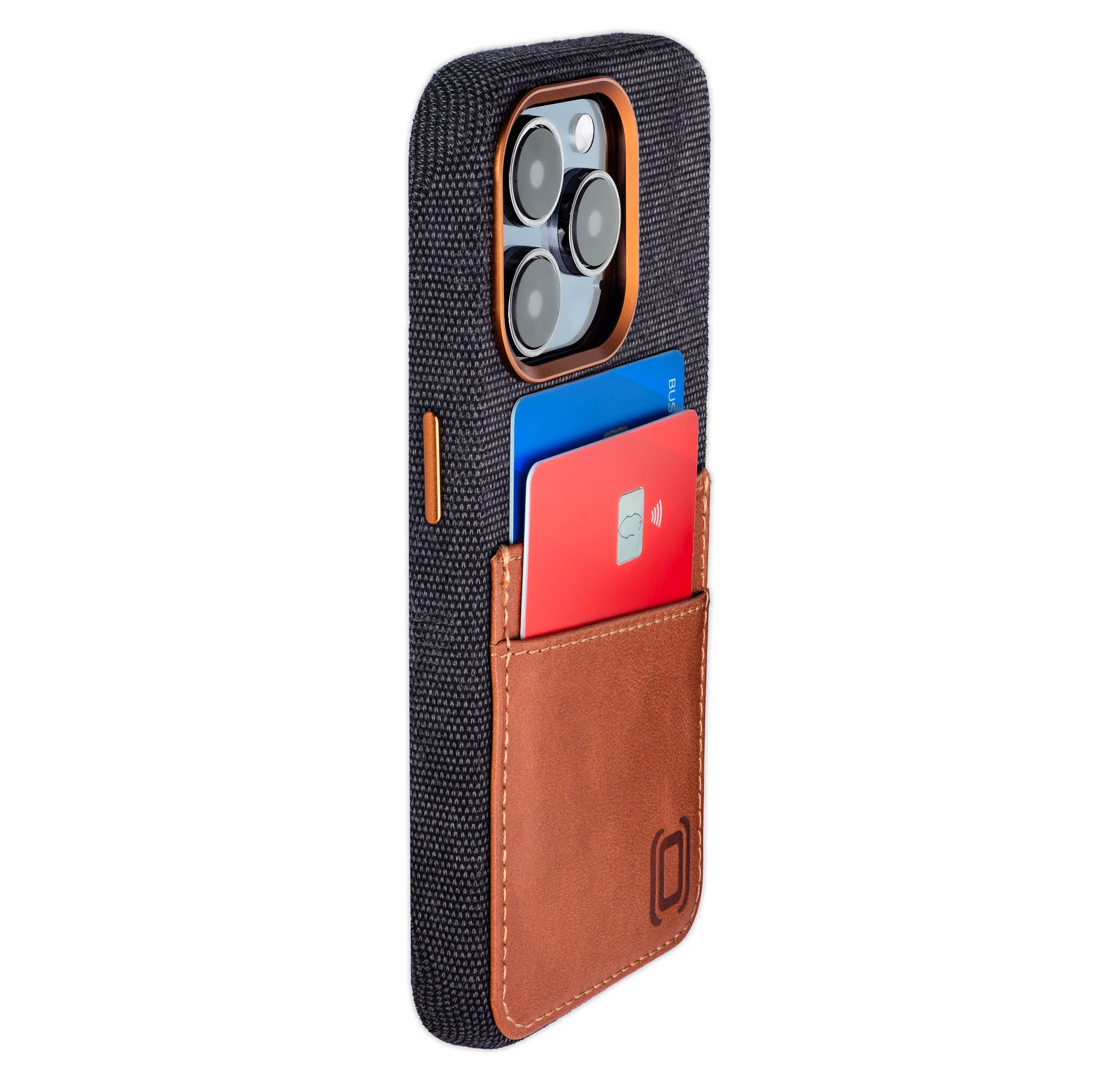iPhone 15 Pro Fabric M2F Card Case [Light Brown]