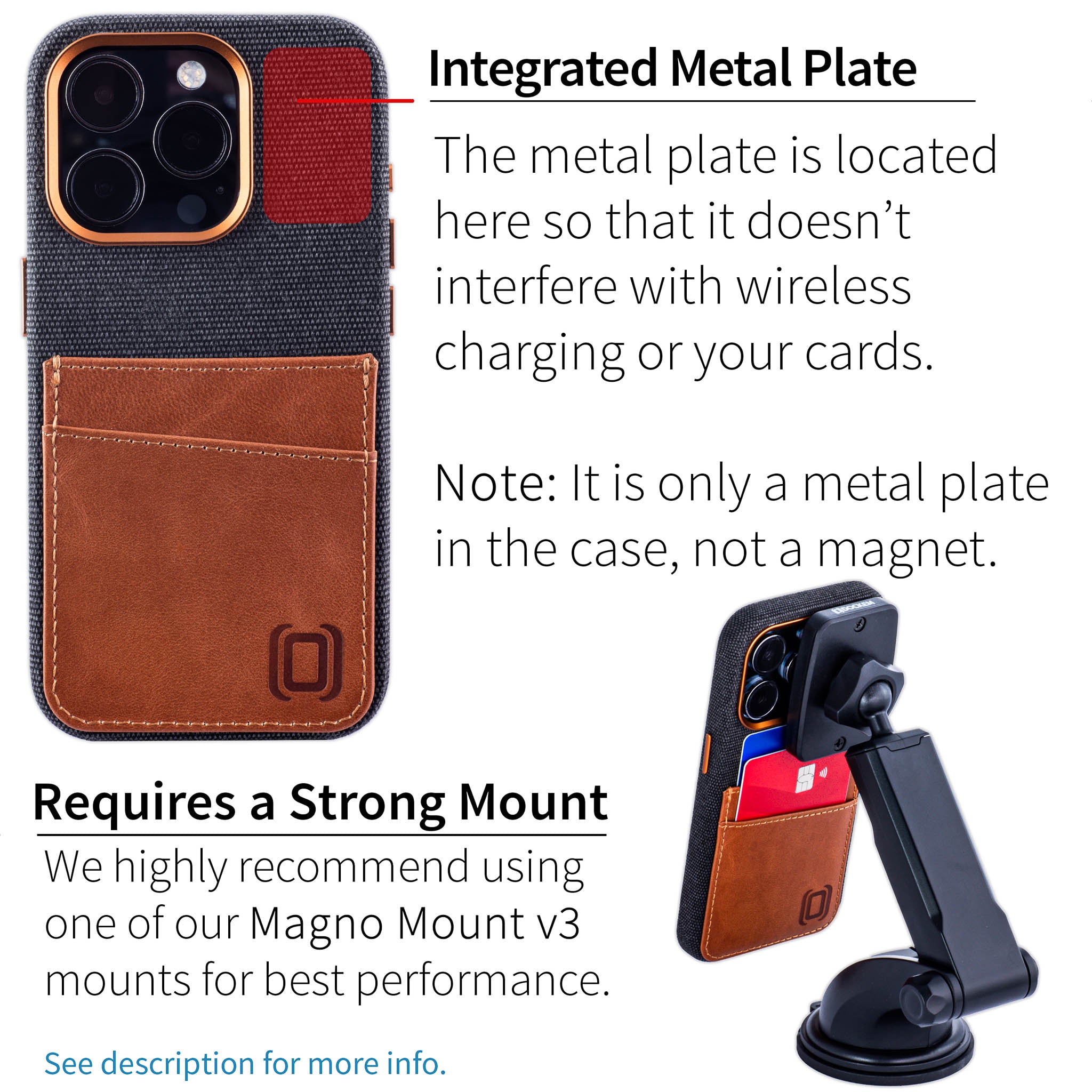 iPhone 15 Pro Fabric M2F Card Case [Light Brown]