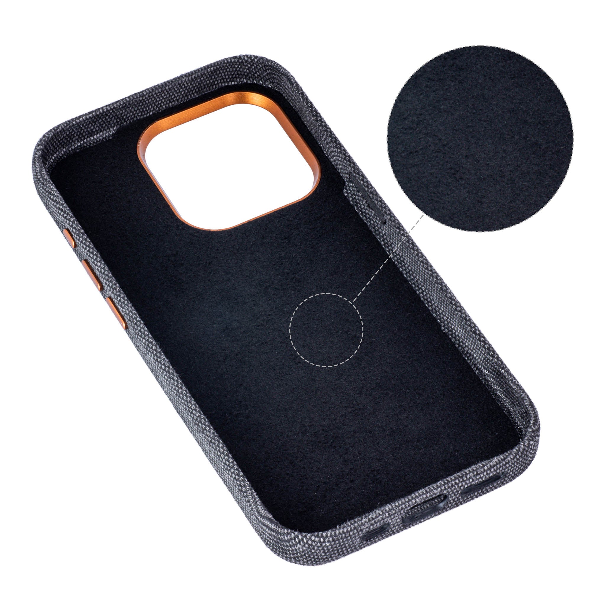 iPhone 15 Pro Fabric M2F Card Case [Light Brown]