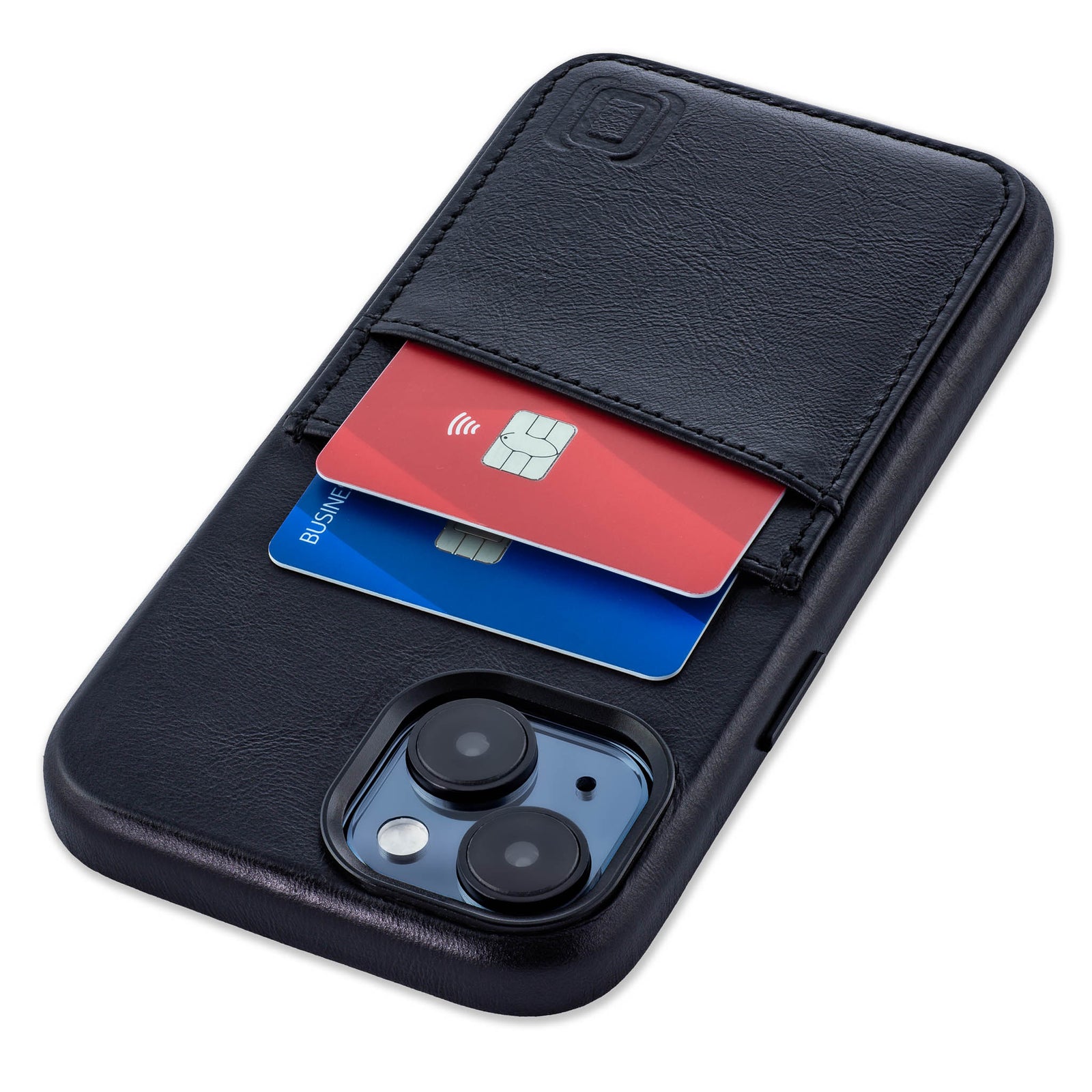 iPhone 15 Genuine Leather M2GL Card Case [Black]