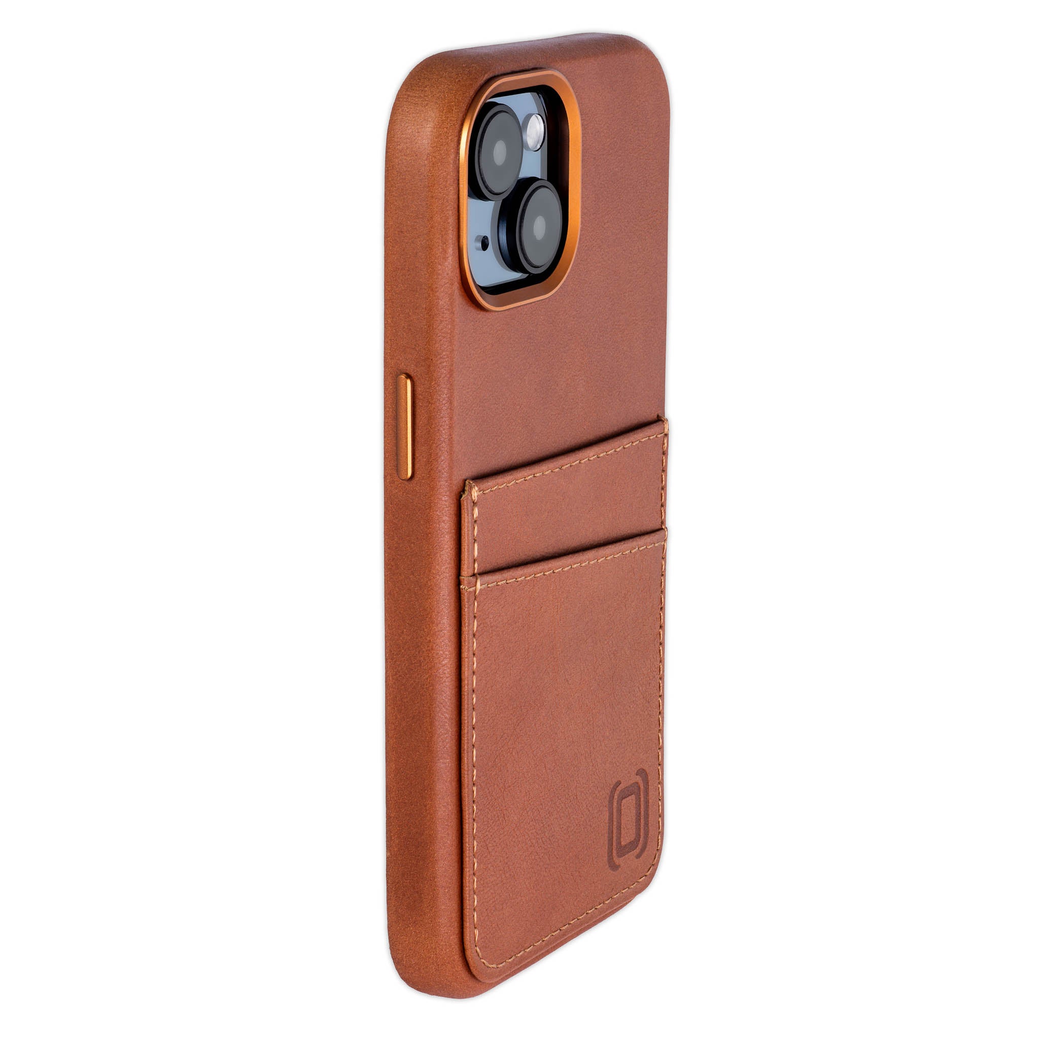 iPhone 15 Genuine Leather M2GL Card Case [Light Brown]