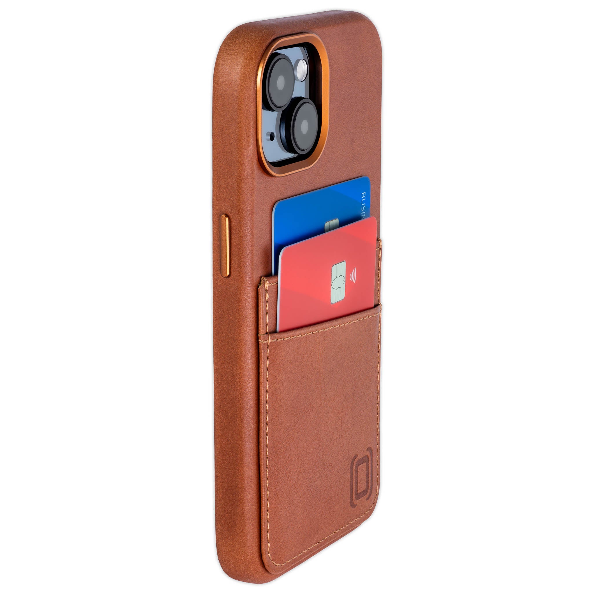 iPhone 15 Genuine Leather M2GL Card Case [Light Brown]