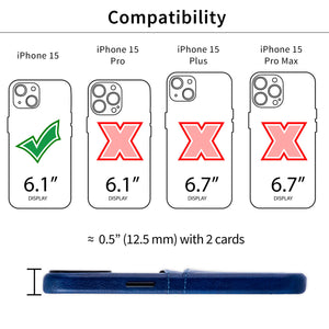 iPhone 15 Exec M2 Card Case [Navy]