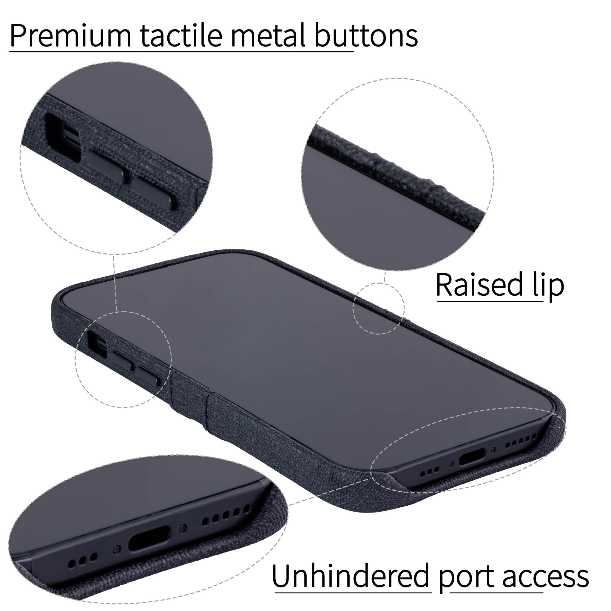 iPhone 15 Luxe M2 Card Case [Black]