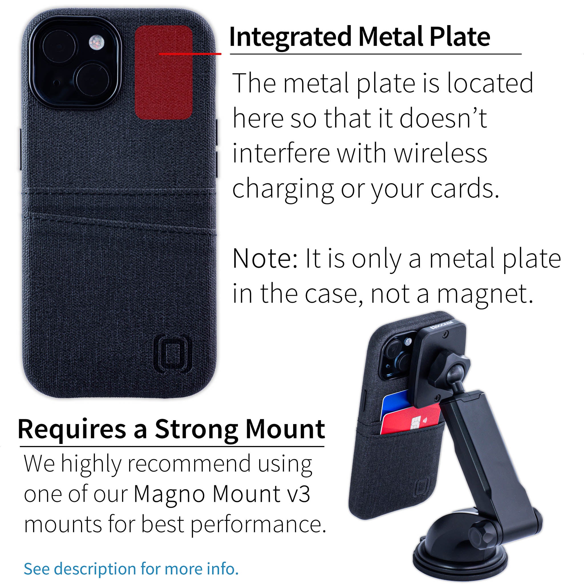 iPhone 15 Luxe M2 Card Case [Black]