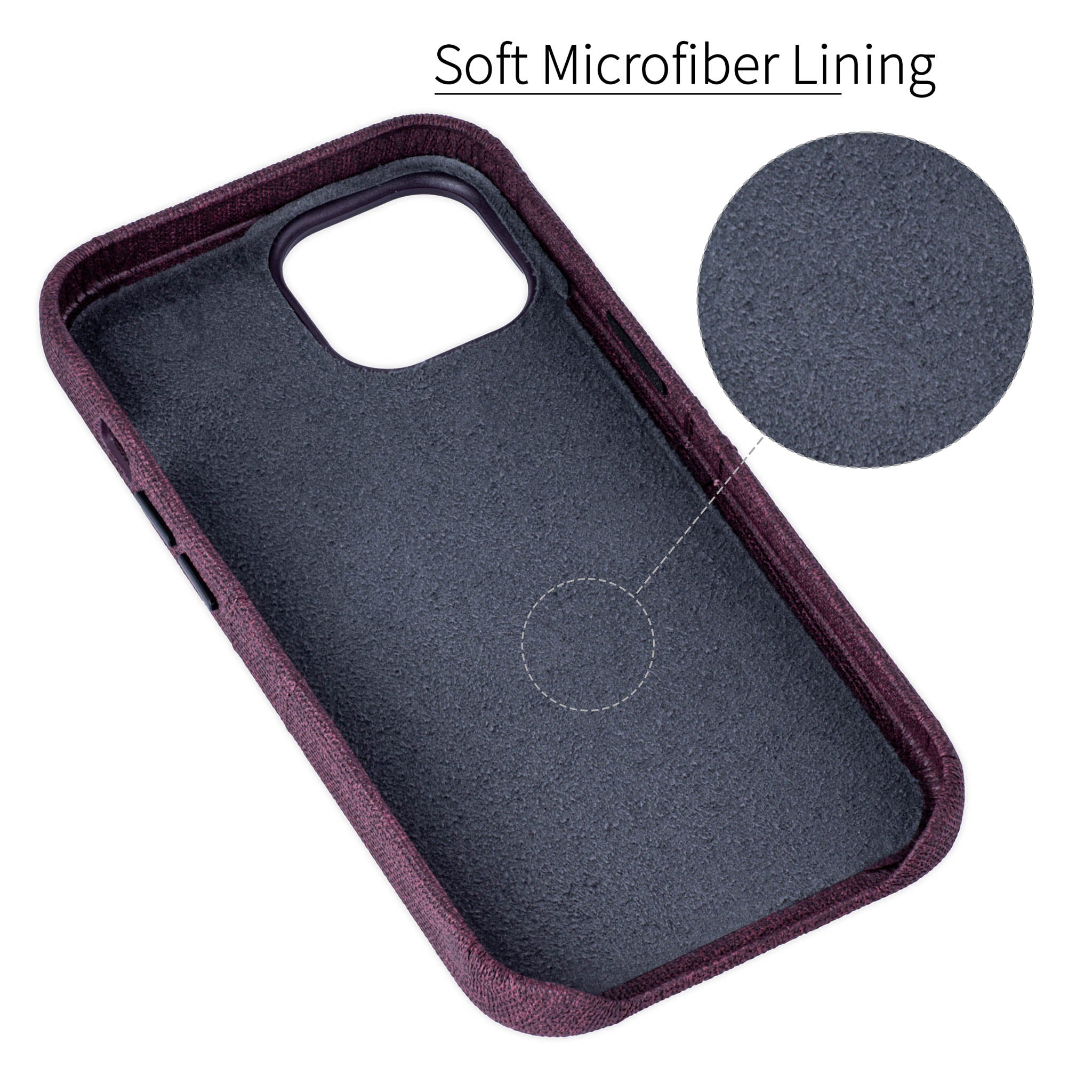 iPhone 15 Luxe M2 Card Case [Burgundy]