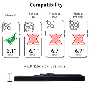 iPhone 15 N2R Recycled Card Case [Black]
