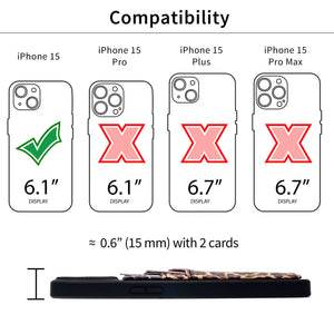 iPhone 15 N2R Recycled Card Case [Leopard]