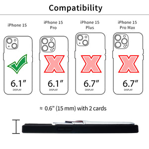 iPhone 15 N2R Recycled Card Case [Silver]