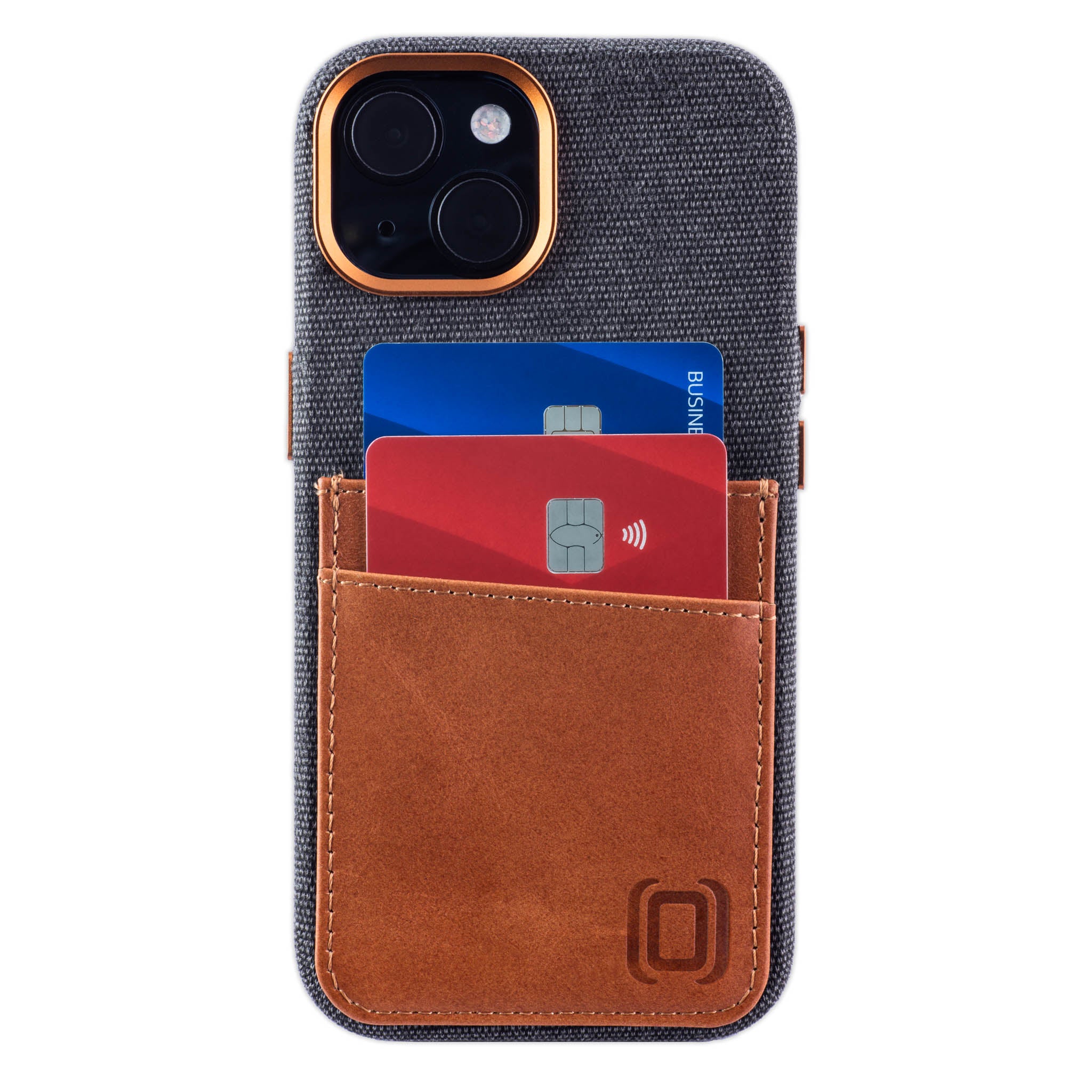 iPhone 15 Fabric M2F Card Case [Light Brown]