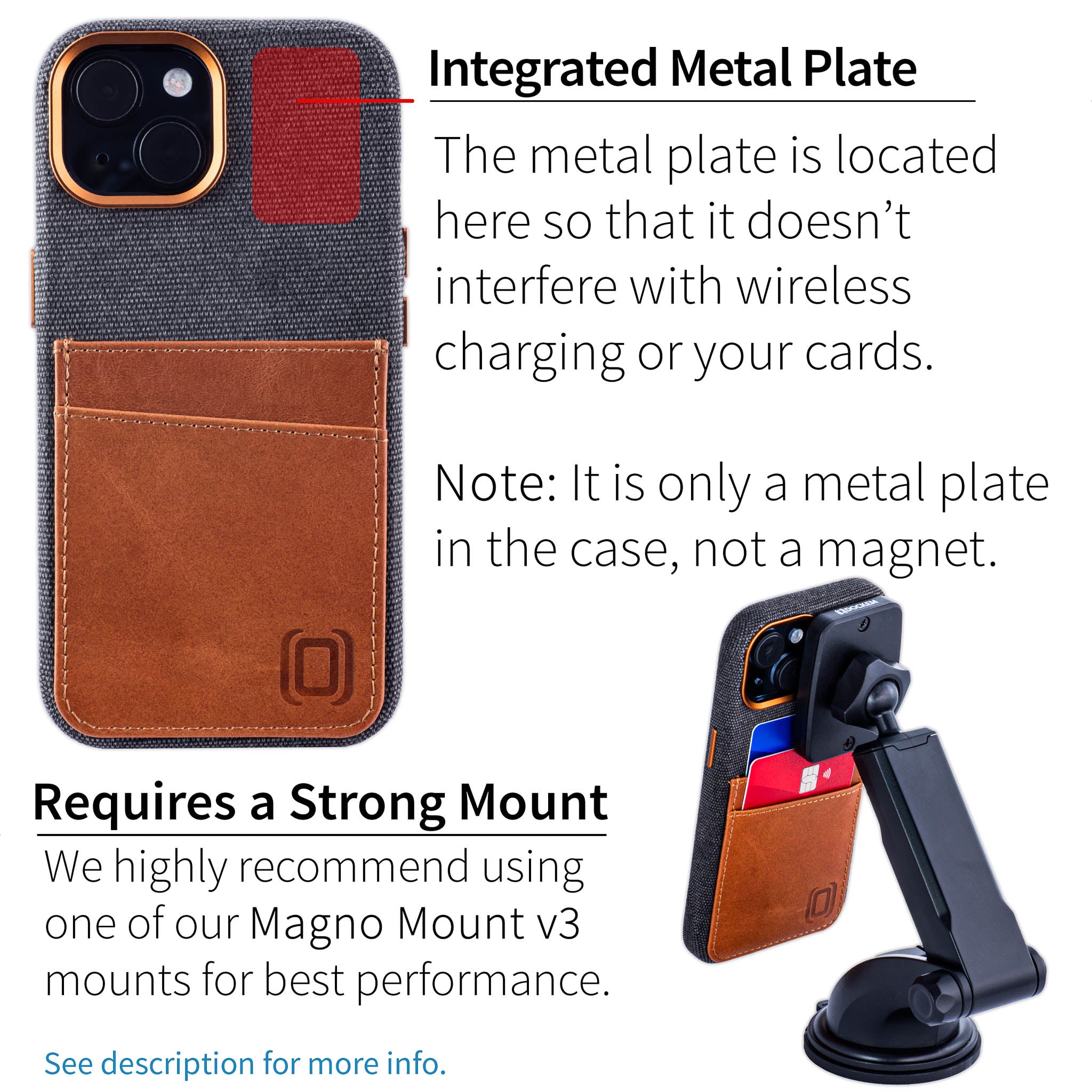 iPhone 15 Fabric M2F Card Case [Light Brown]