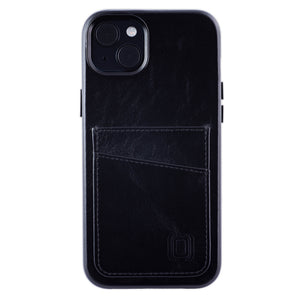 iPhone 15 Plus Genuine Leather M2GL Card Case [Black]