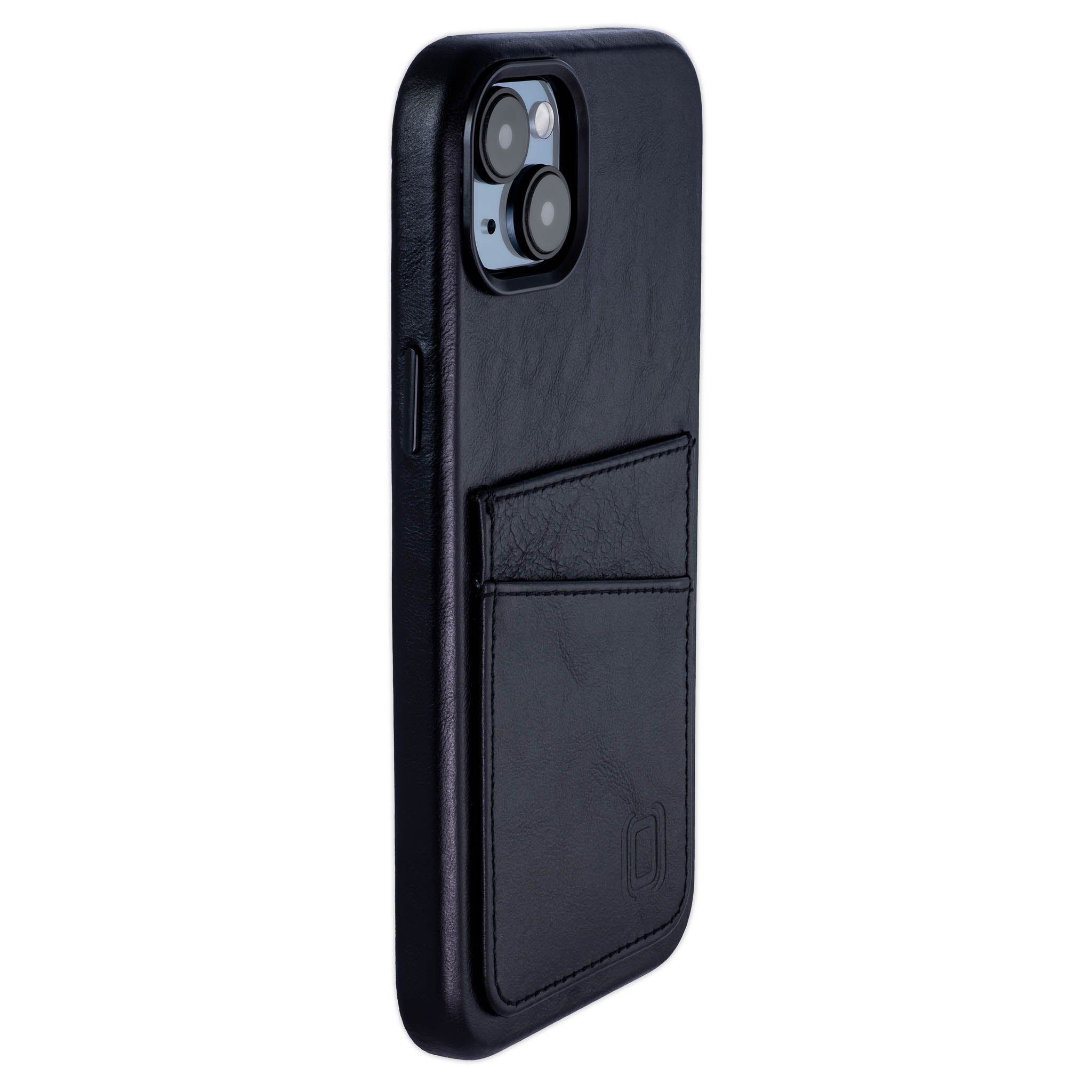 iPhone 15 Plus Genuine Leather M2GL Card Case [Black]