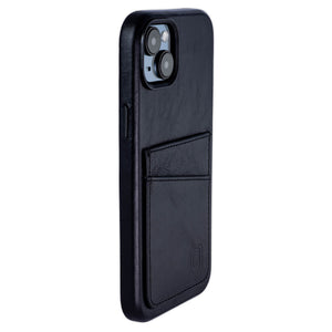 iPhone 15 Plus Genuine Leather M2GL Card Case [Black]
