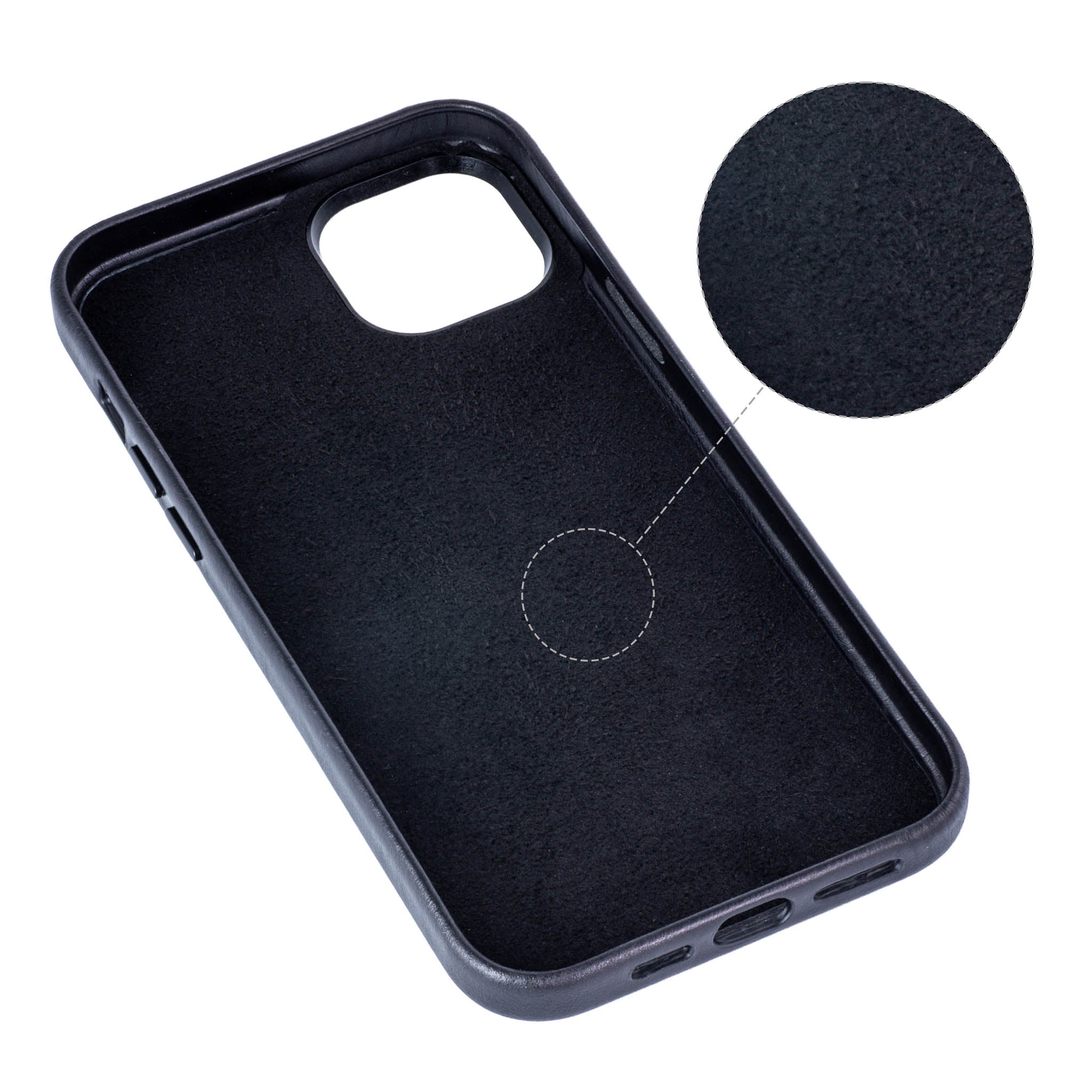 iPhone 15 Plus Genuine Leather M2GL Card Case [Black]
