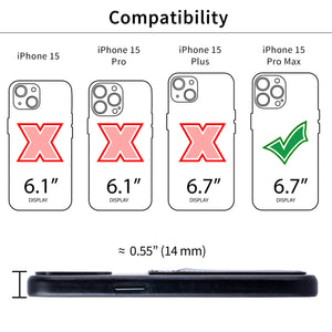 iPhone 15 Pro Max Genuine Leather M2GL Card Case [Black]