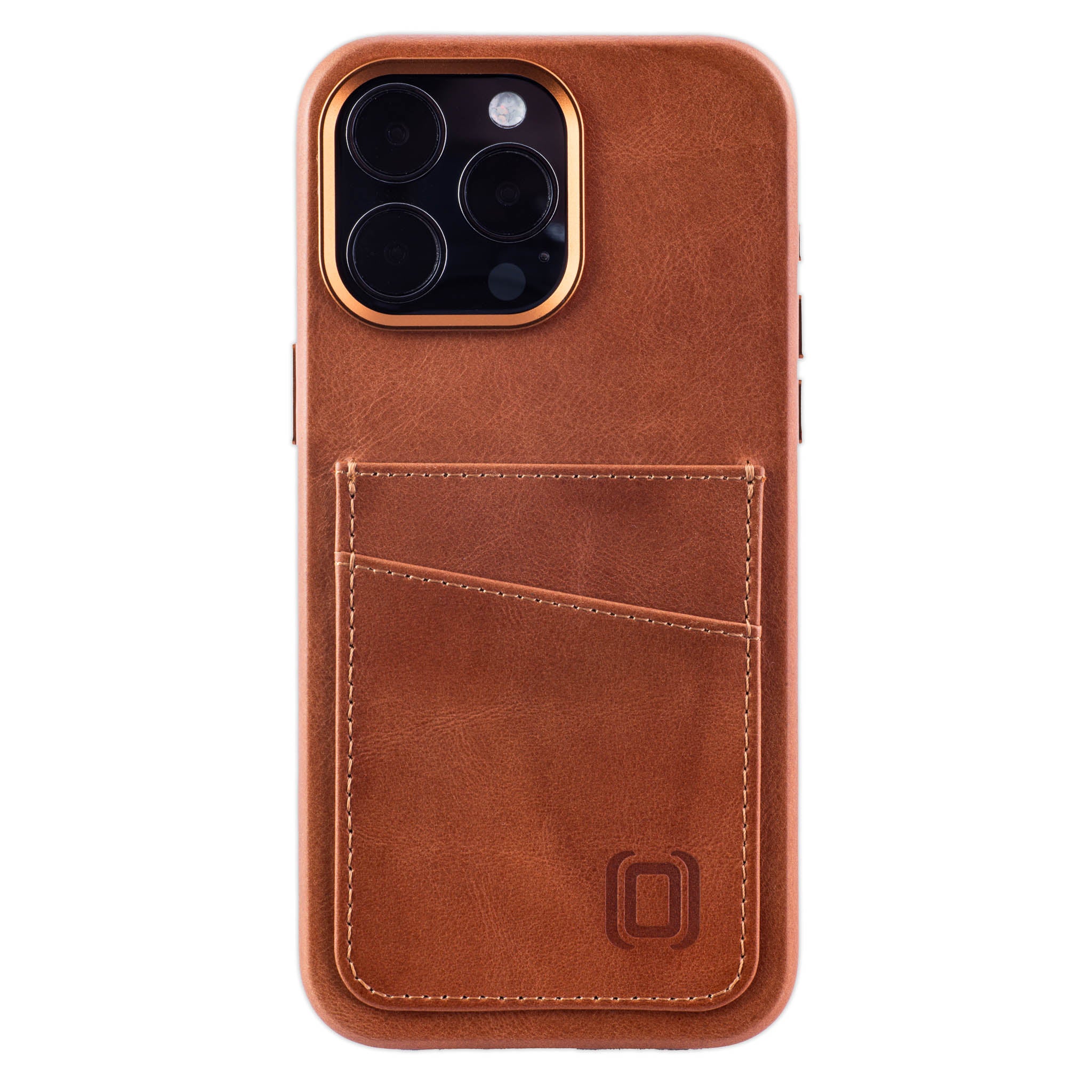 iPhone 15 Pro Max Genuine Leather M2GL Card Case [Light Brown]