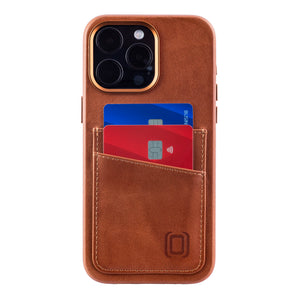 iPhone 15 Pro Max Genuine Leather M2GL Card Case [Light Brown]