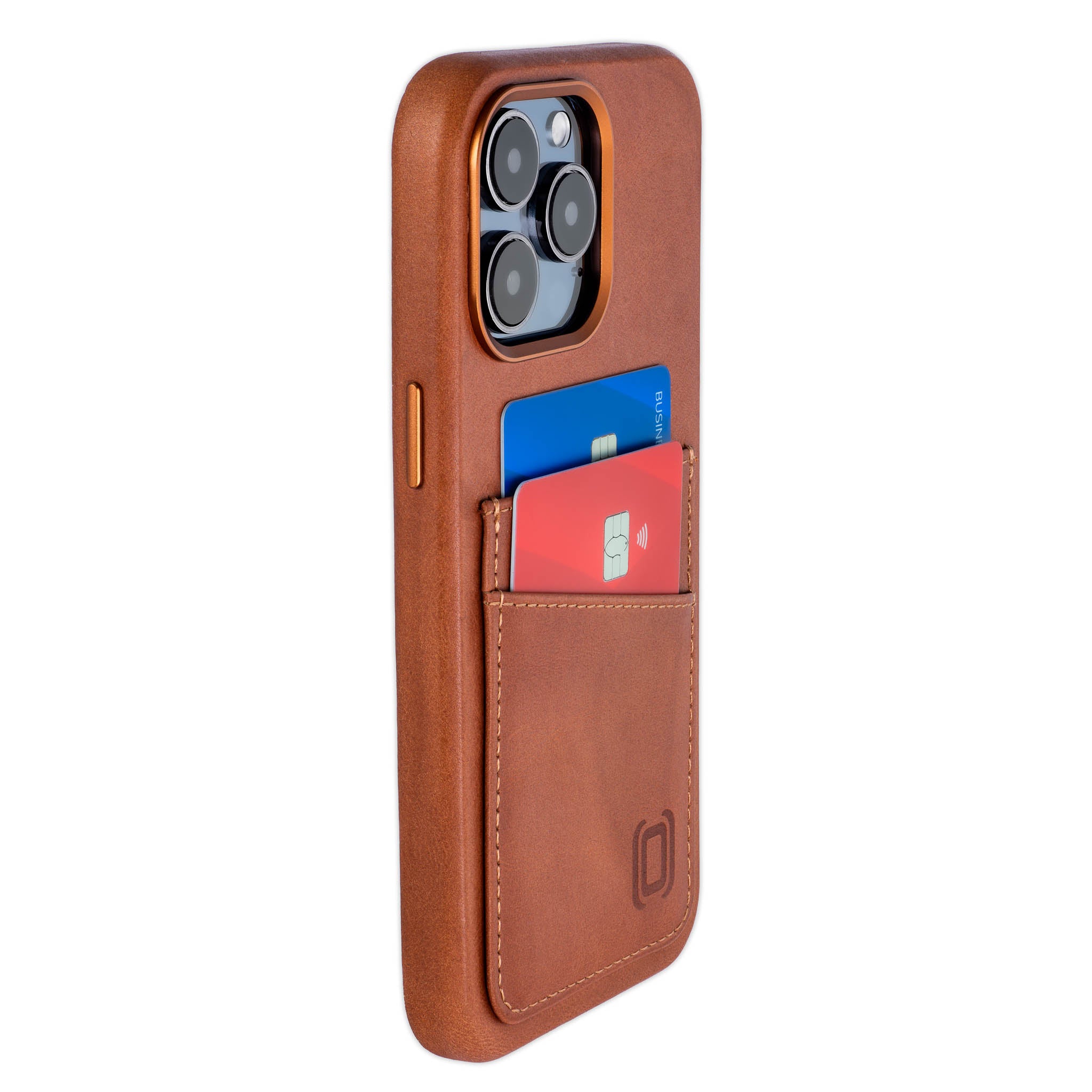 iPhone 15 Pro Max Genuine Leather M2GL Card Case [Light Brown]