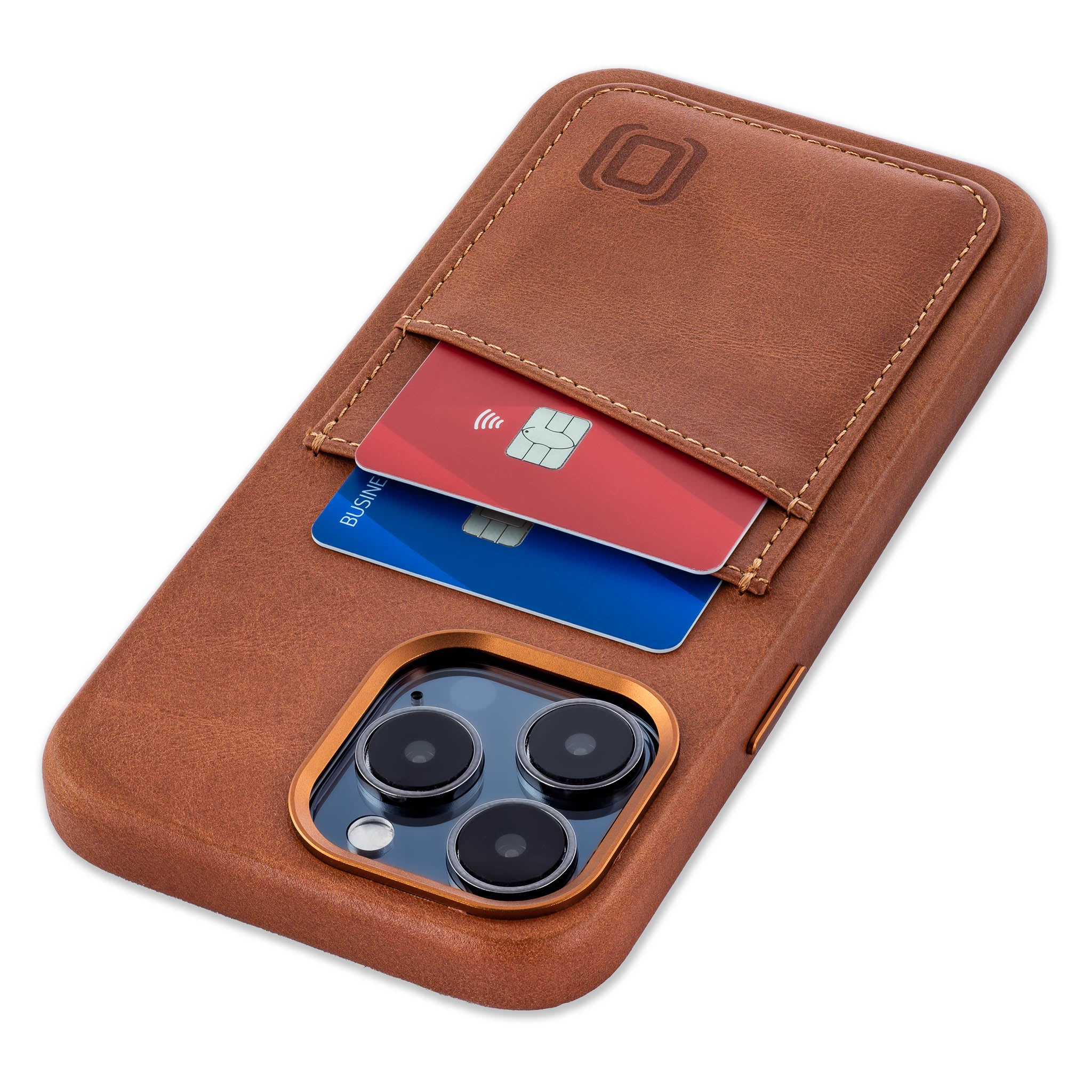 iPhone 15 Pro Max Genuine Leather M2GL Card Case [Light Brown]