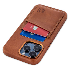 iPhone 15 Pro Max Genuine Leather M2GL Card Case [Light Brown]