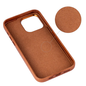 iPhone 15 Pro Max Genuine Leather M2GL Card Case [Light Brown]