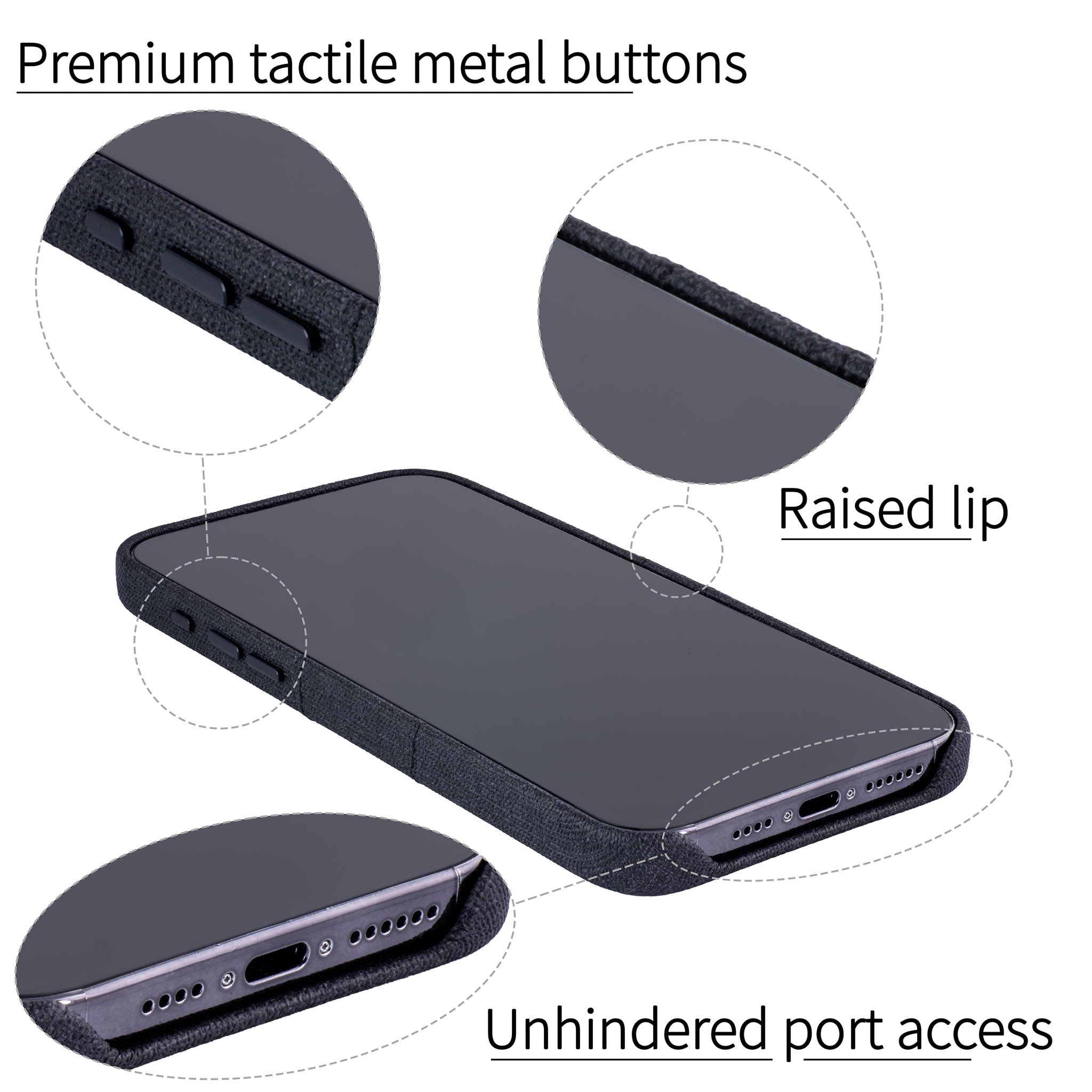iPhone 15 Pro Max Luxe M2 Card Case [Black]
