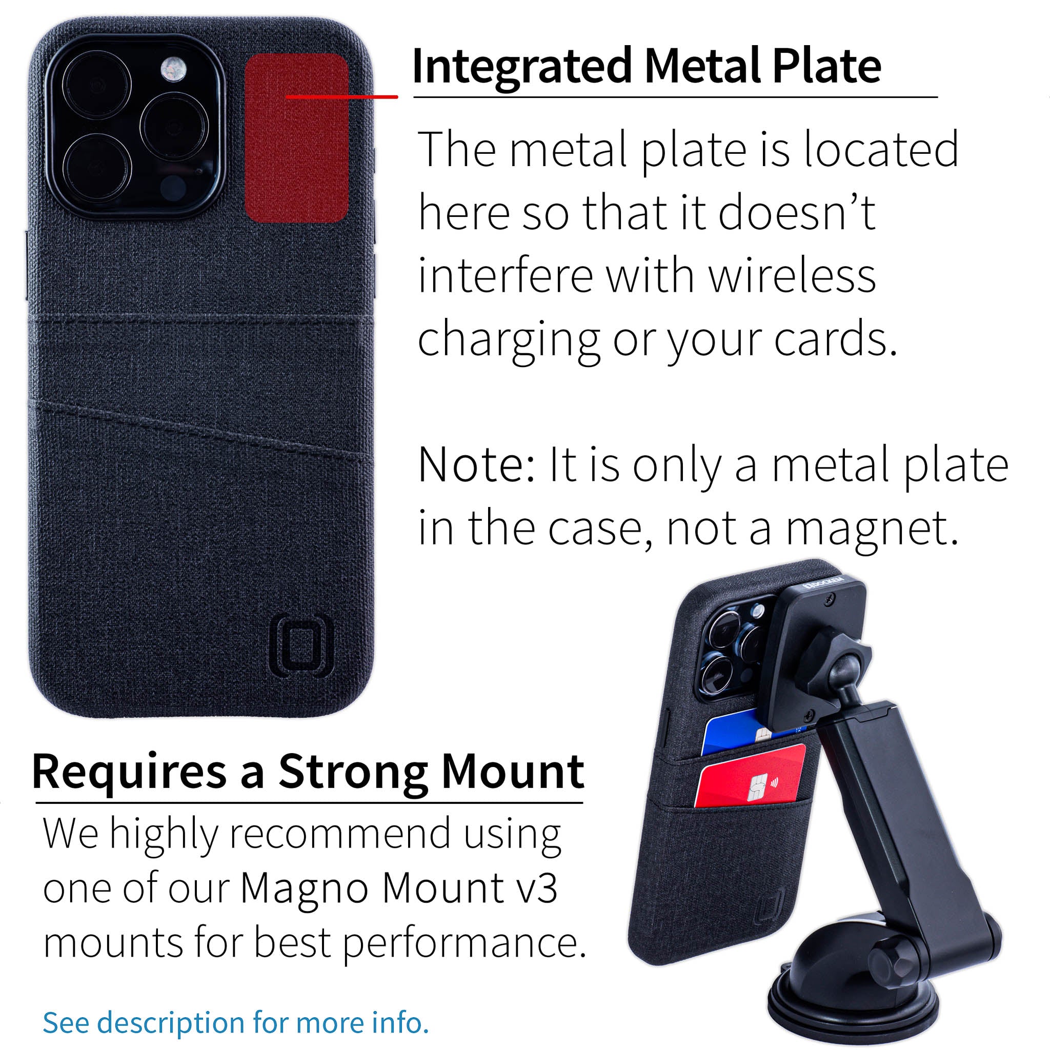 iPhone 15 Pro Max Luxe M2 Card Case [Black]