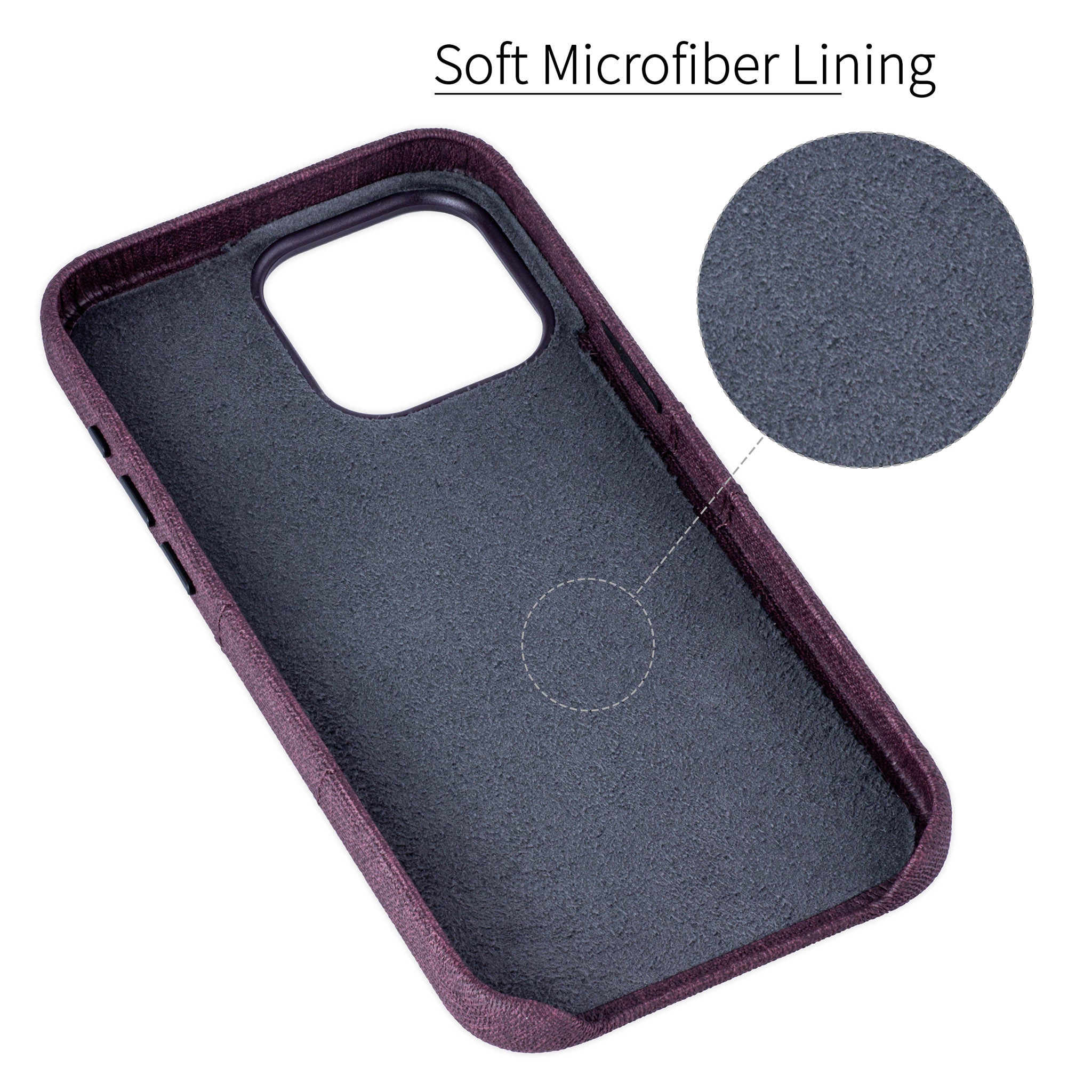 iPhone 15 Pro Max Luxe M2 Card Case [Burgundy]