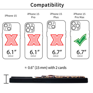 iPhone 15 Pro Max N2R Recycled Card Case [Leopard]