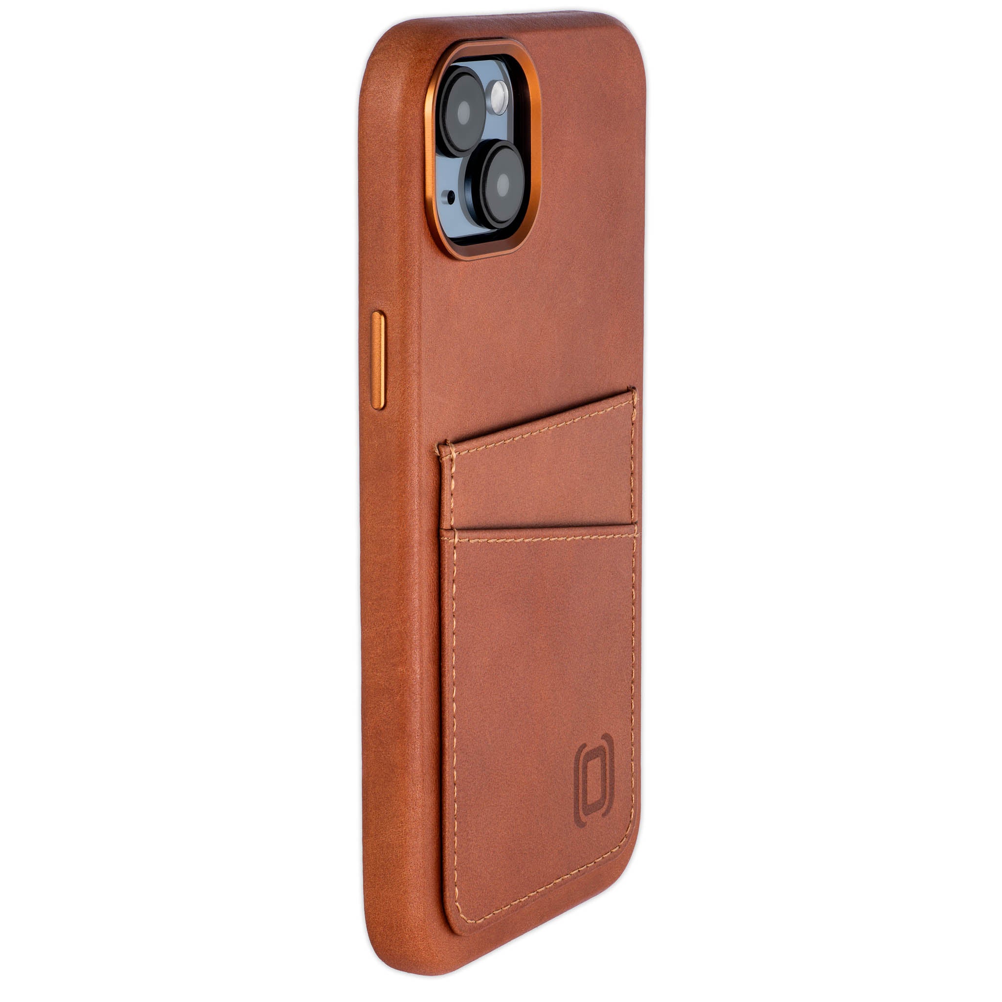 iPhone 15 Plus Genuine Leather M2GL Card Case [Light Brown]